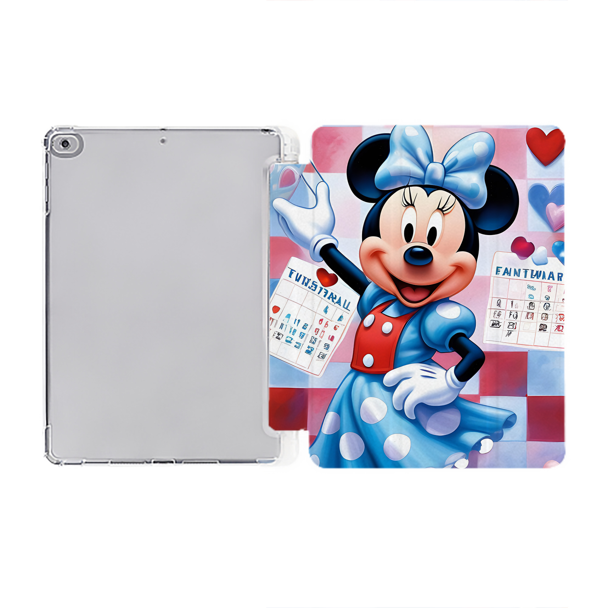 （画像用） ミッキーマウス Mickey Mouse IPad ケース ペン収納付き 三つ折りスタンド PUレザー×シリコン 対応機種9.5/10.5/10.9インチ